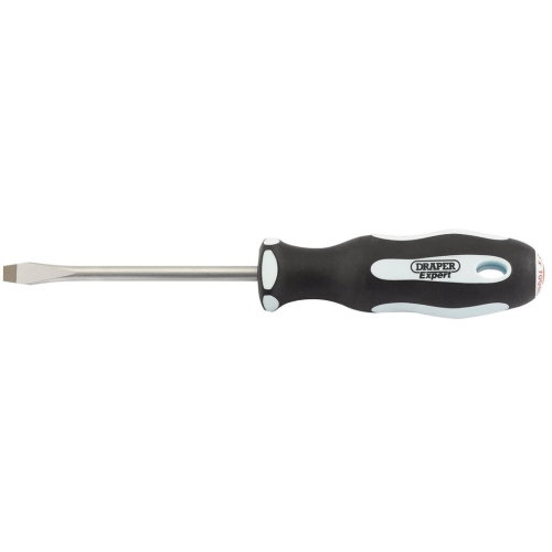 Draper Plain Slot Soft Grip Screwdriver, 6.5 x 100mm