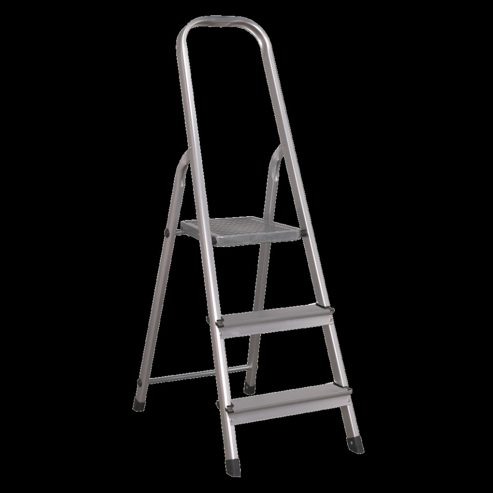 Aluminium Step Ladder 3-Tread EN 131