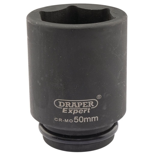 Draper Draper Expert HI-TORQ® 6 Point Deep Impact Socket, 3/4"" Sq. Dr., 50mm