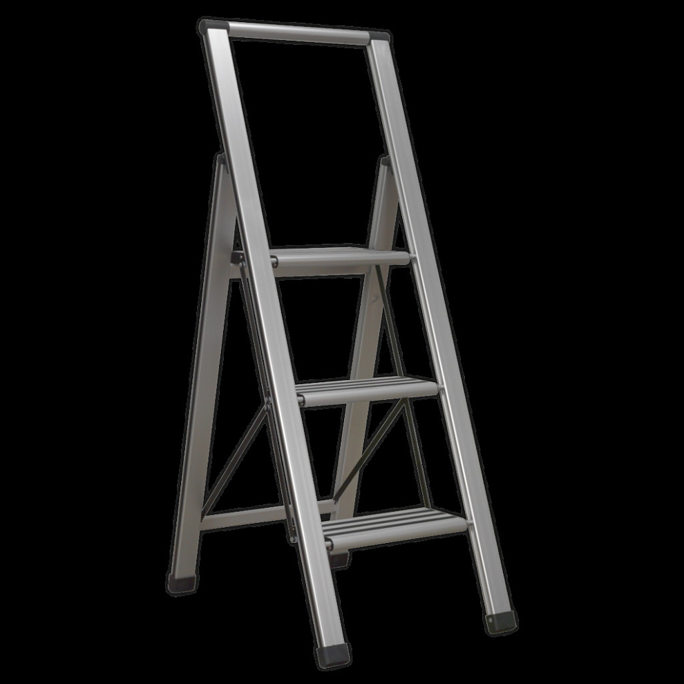 Aluminium Professional Folding Step Ladder 3-Step 150kg Capacity