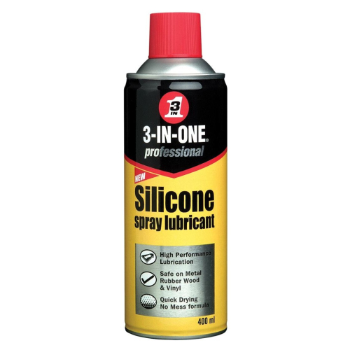 3 in 1 400ml Silicone Spray Lubricant, (WD40)