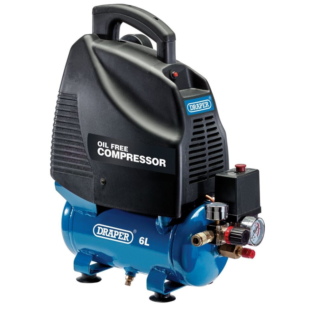 6L Oil-Free Air Compressor, 1.1kW/1.5hp