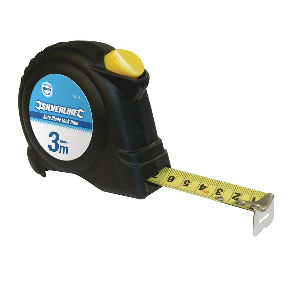 Silverline Auto Blade Lock Tape - 3m x 16mm