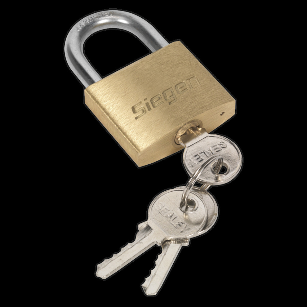 Brass Body Padlock With Brass Cylinder 40Mm 5051747753549
