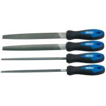 Soft Grip Engineer's File Set, 200mm (4 Piece)