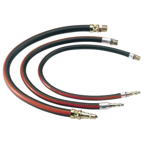 Draper Air Line Whip Hose, 600mm, 1/4"" BSP