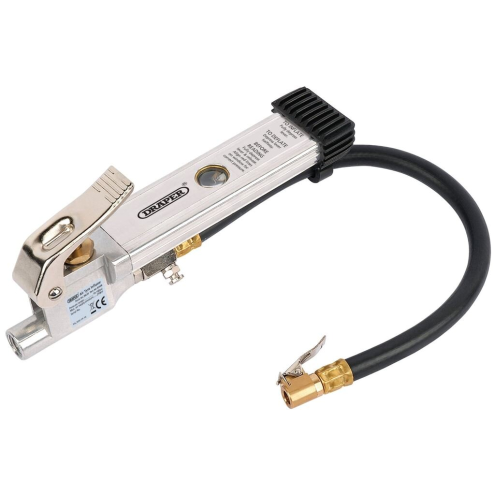 Air Line Inflator with Open Ended Clip On Connector