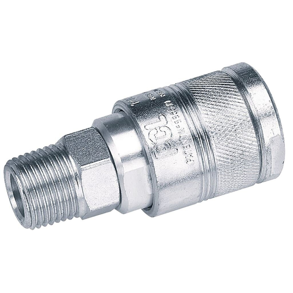 Draper 1/2"" Bsp Male Thread Air Line Coupling (Sold Loose)