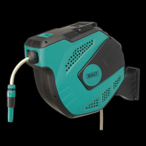 Sealey Auto-Rewind Control Garden Hose Reel 30m