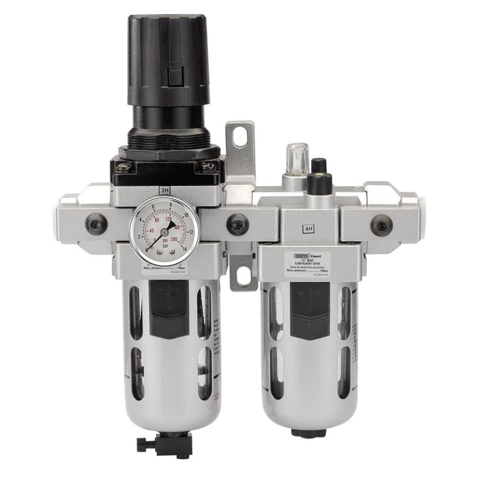 1/2"" BSP Combined Filter/Regulator/Lubricator