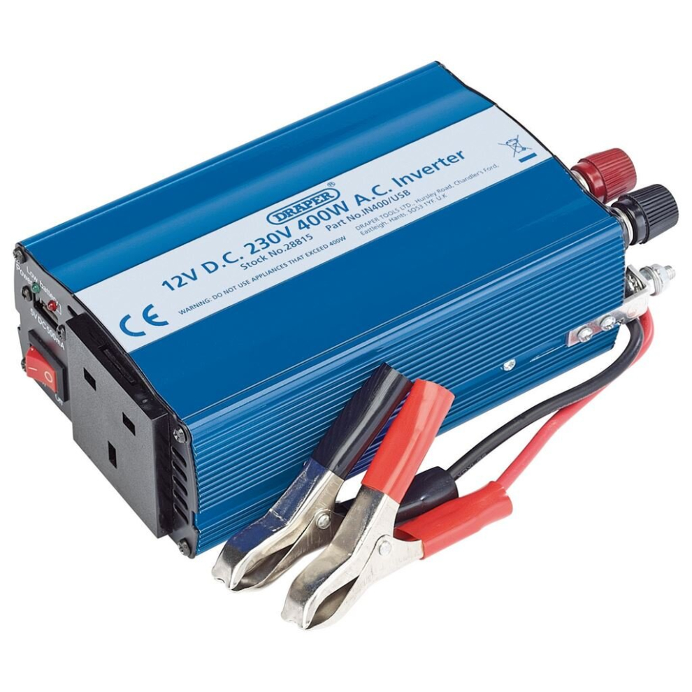 Draper 12V Dc-Ac Inverter, 400W