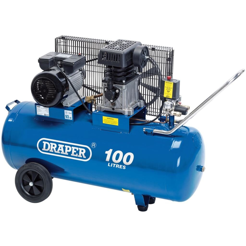 100L Belt-Driven Air Compressor, 2.2kW/3hp