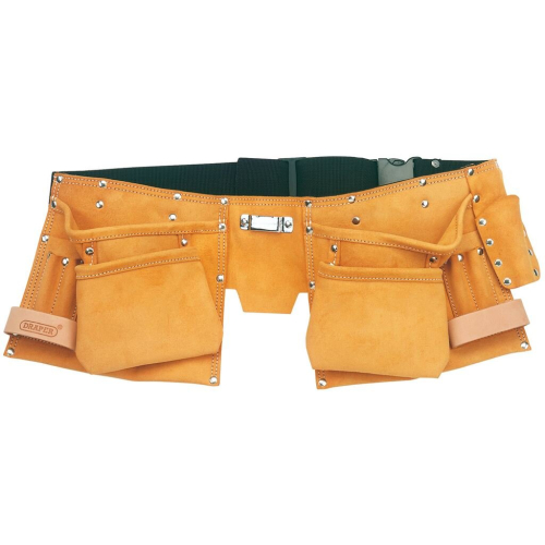 Draper Draper Tools Double Leather Tool Belt Apricot Lightweight Tool Belt Bag Pouch