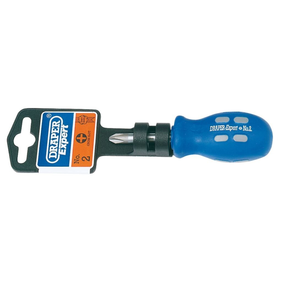 Draper Expert Cross Slot Mechanic's Screwdriver, No.2 x 38mm