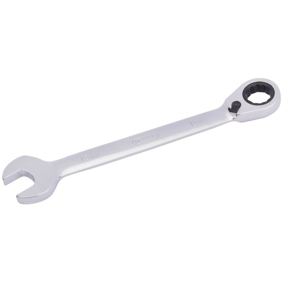 Draper Hi-Torq® Metric Reversible Ratcheting Combination Spanner, 18Mm