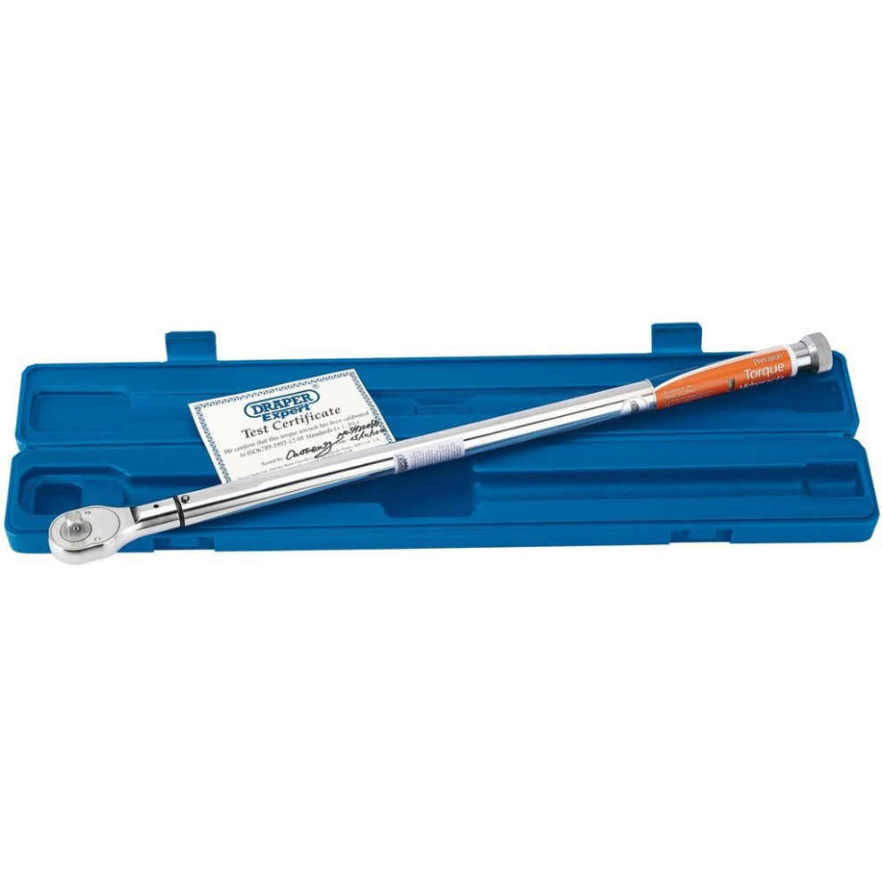 Draper Expert Precision Torque Wrench, 1/2"" Sq. Dr., 70 - 230Nm