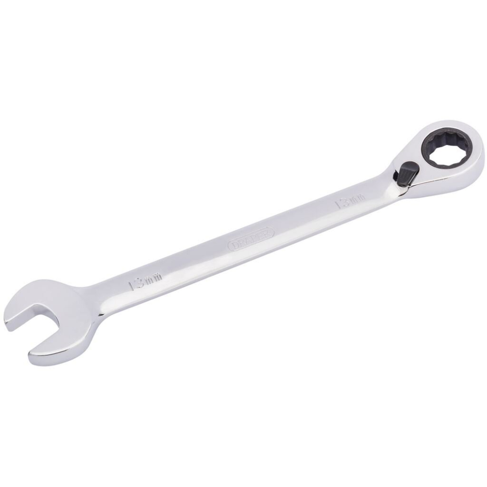 Draper Hi-Torq® Metric Reversible Ratcheting Combination Spanner, 13Mm