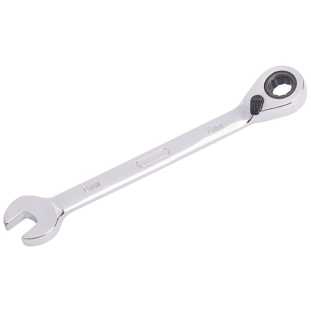 Draper Hi-Torq® Metric Reversible Ratcheting Combination Spanner, 8Mm