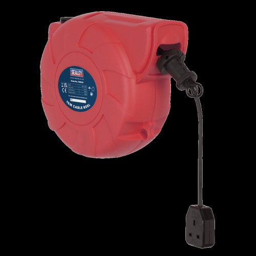 Sealey Cable Reel System Retractable 15m 1 x 230V Socket