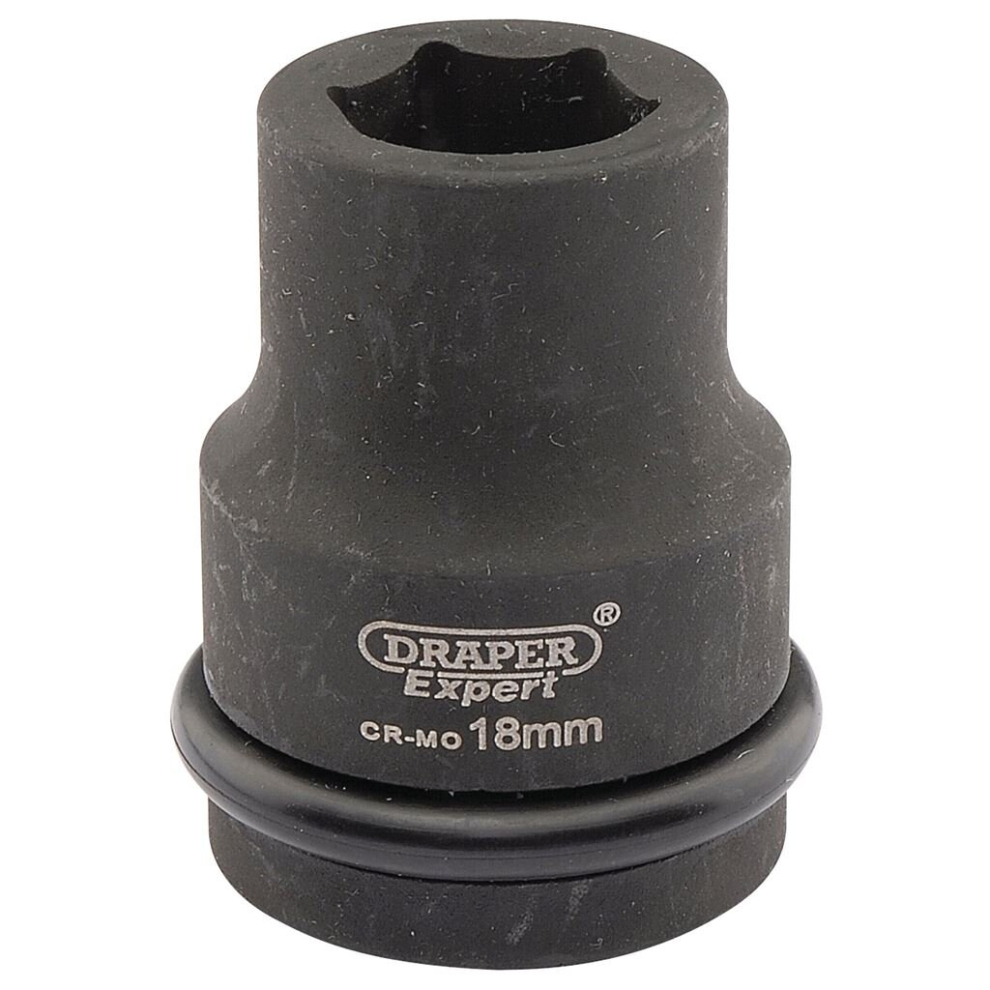 Draper Expert HI-TORQ® 6 Point Impact Socket, 3/4"" Sq. Dr., 18mm