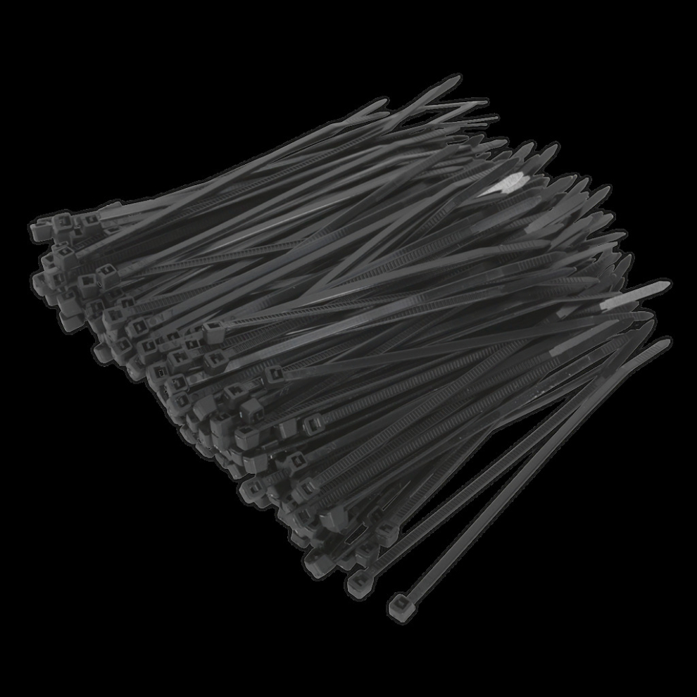 Cable Tie 100 x 2.5mm Black Pack of 200