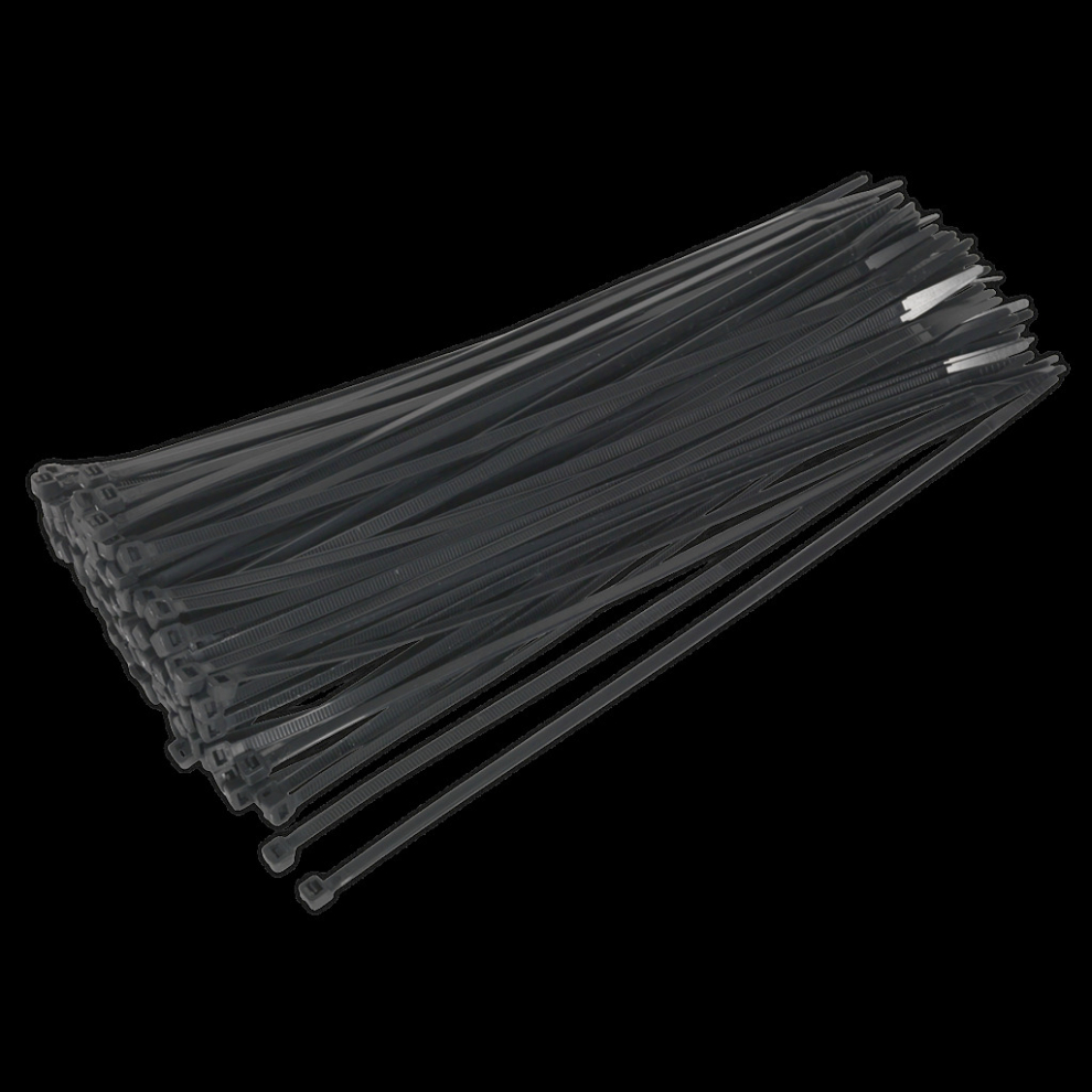 Cable Tie 300 x 4.8mm Black Pack of 100