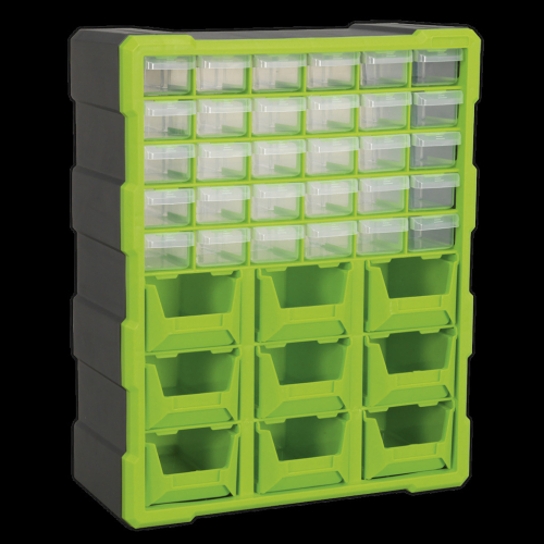 Sealey Cabinet Box 39 Drawer - Green/Black