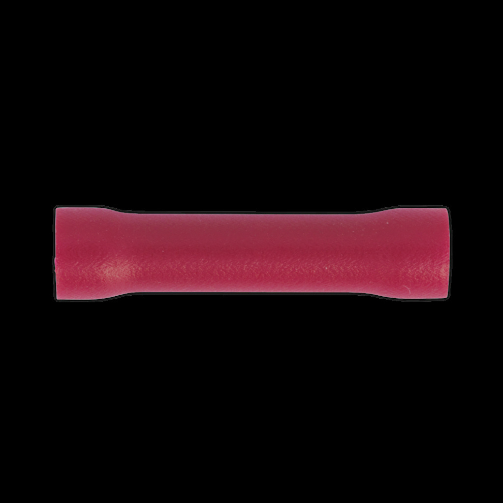 Sealey Butt Connector Terminal Ø3.3mm Red Pack Of 100