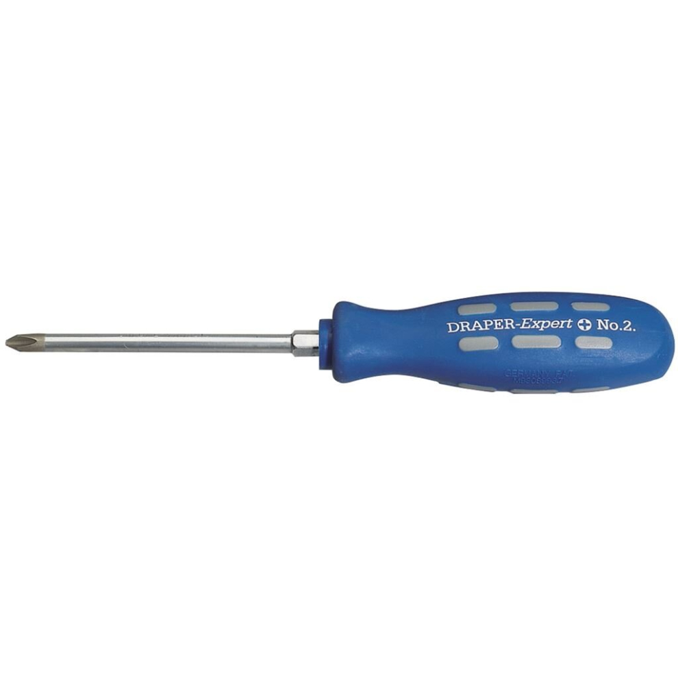Draper Cross Slot Mechanic's Screwdriver, 100Mm, No.2 (Sold Loose)