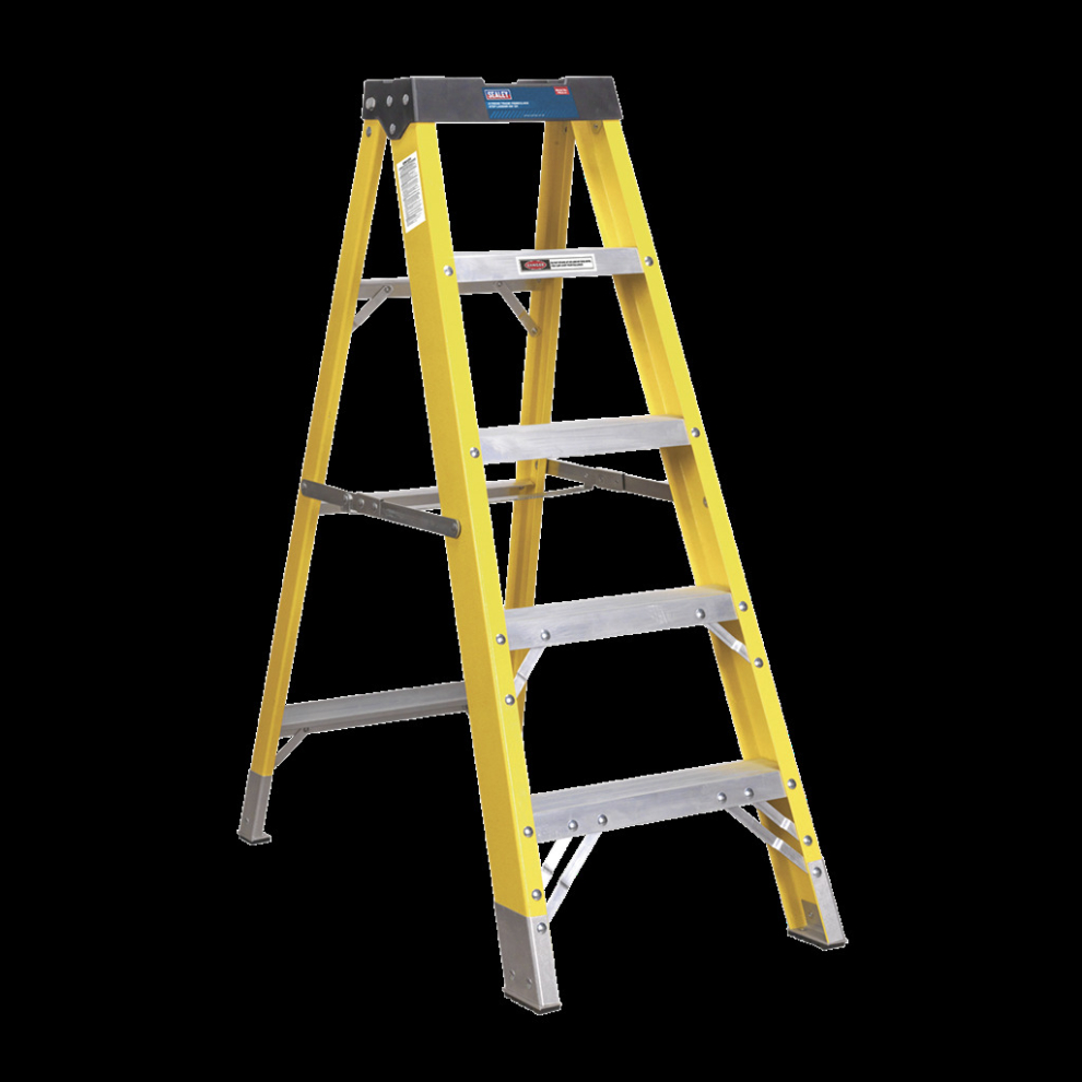 Fibreglass Step Ladder 4-Tread EN 131