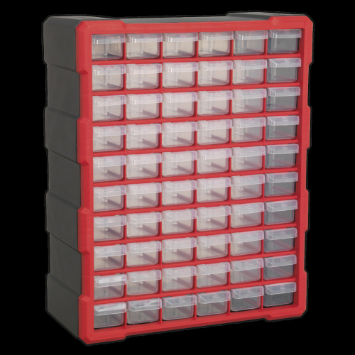 Sealey Cabinet Box 60 Drawer - Red/Black