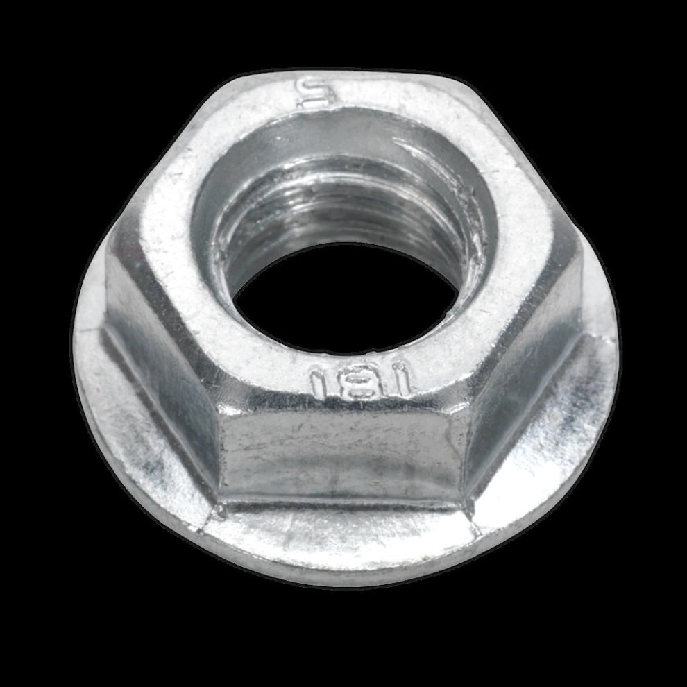 Sealey Flange Nut Serrated M12 Zinc Pack Of 50