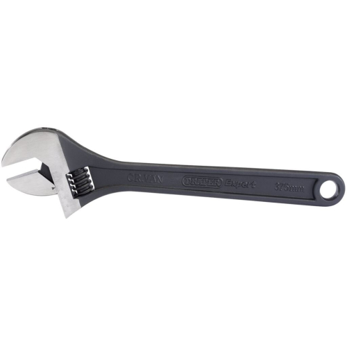 Draper Crescent-Type Adjustable Wrench with Phosphate Finish, 375mm, 45mm