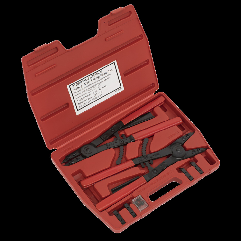 Circlip Pliers Set Internal/External 400mm Heavy-Duty