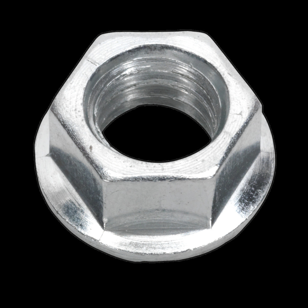 Flange Nut Serrated M10 Zinc Pack Of 100 5054511037623