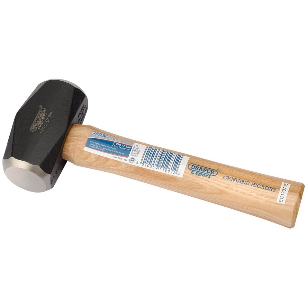 Hickory Shaft Club Hammer, 1kg /2.2lb