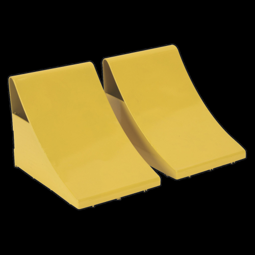 Sealey Heavy-Duty Steel Wheel Chocks 4kg - Pair