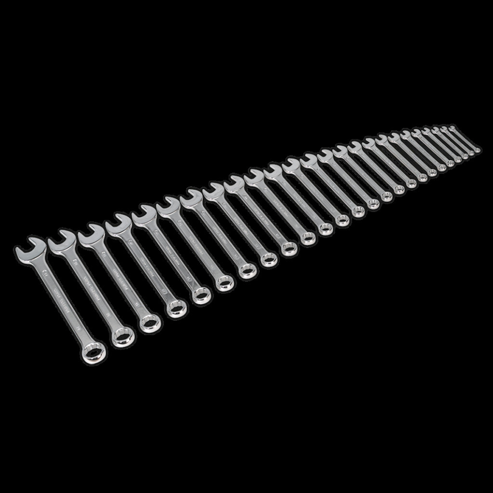 Sealey Combination Spanner Set 25Pc Jumbo Metric Size 6