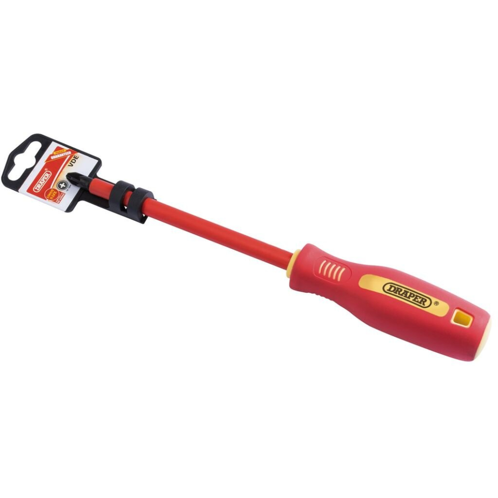 Draper Fully Insulated Soft Grip Pz Type Screwdriver, No.3 X 250Mm