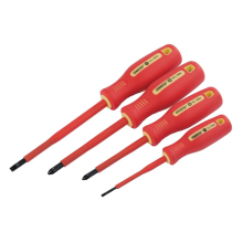 Fully Insulated Screwdriver Set (4 Piece)