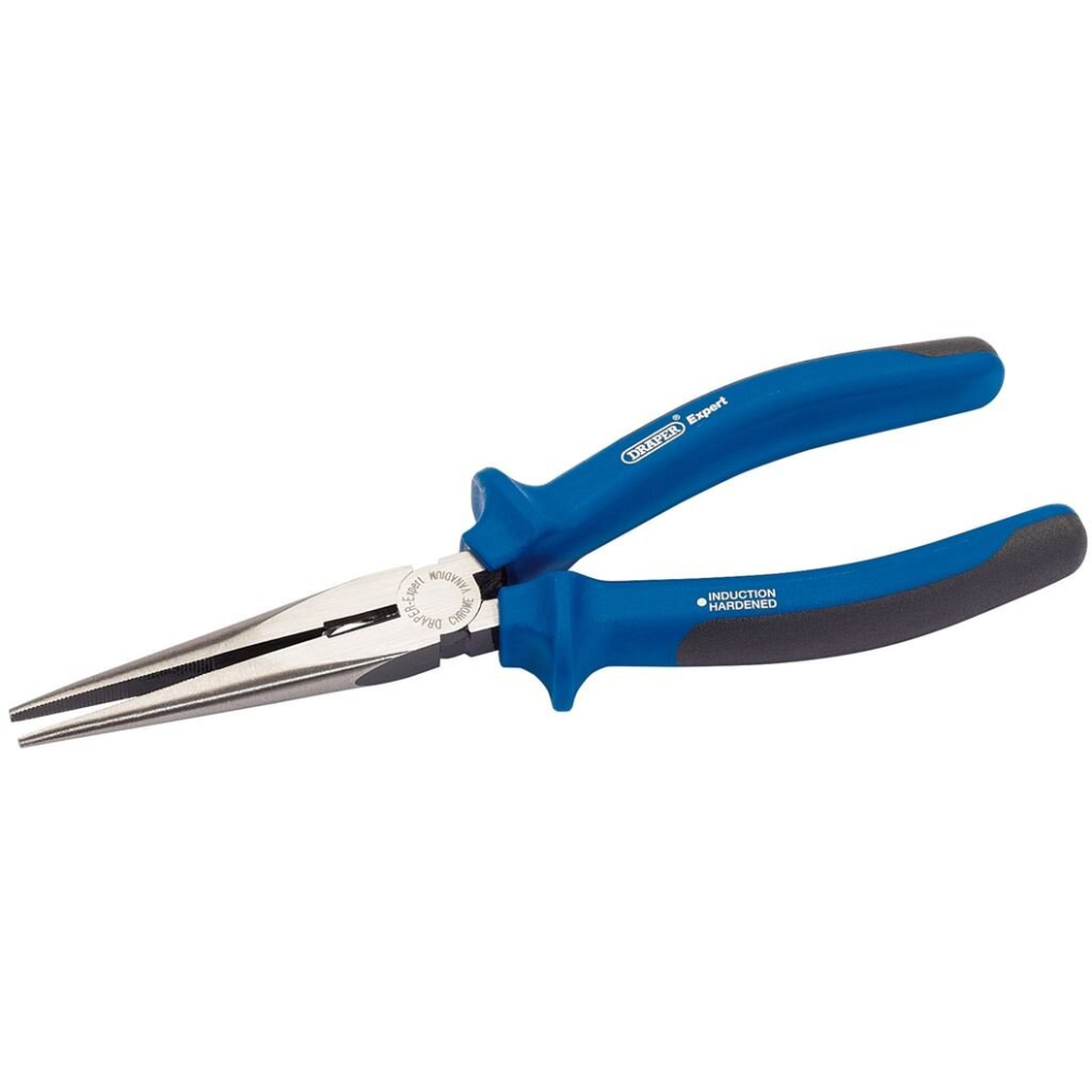 Draper Heavy Duty Soft Grip Long Nose Pliers, 200Mm