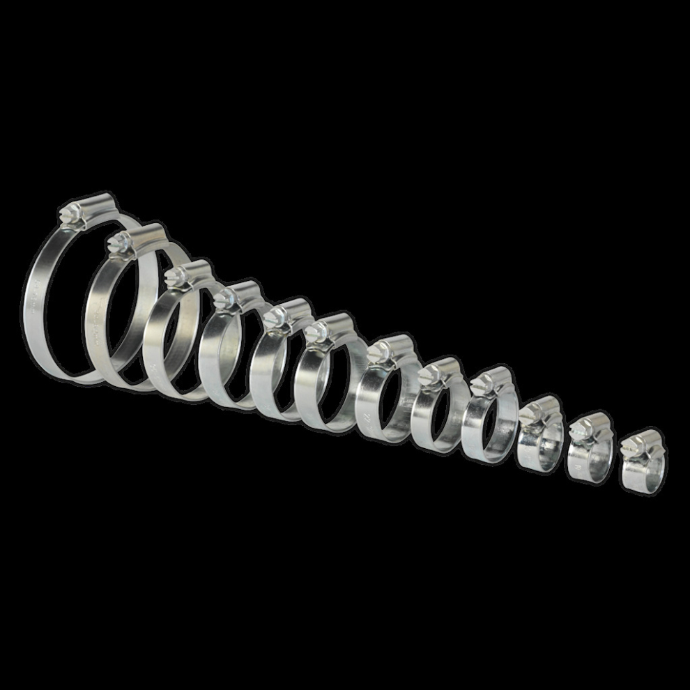 Sealey Hose Clip Assortment 85Pc Ø8-57Mm Zinc Plated