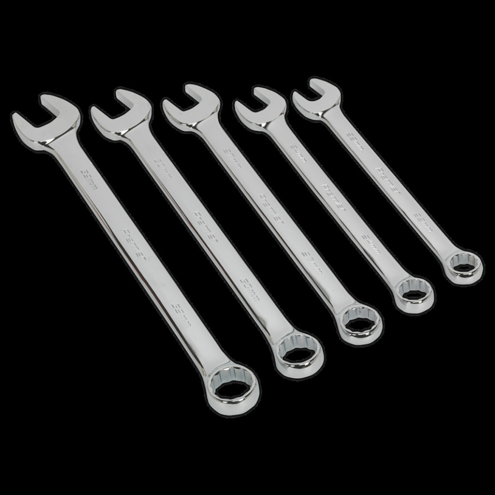 Sealey Combination Spanner Set 5Pc Jumbo Metric