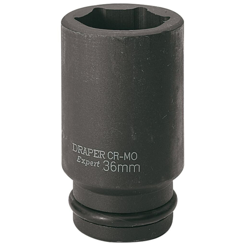 Draper HI-TORQ® 6 Point Deep Impact Socket, 3/4"" Sq. Dr., 36mm