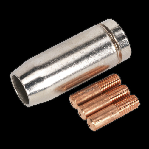 Sealey Conical Nozzle x 1 Contact Tip 0.8mm x 3 MB14