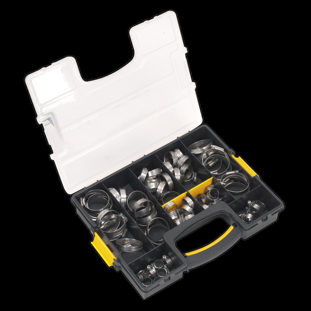 Hose Clip Assortment 90pc Stainless Steel Ø10-57mm