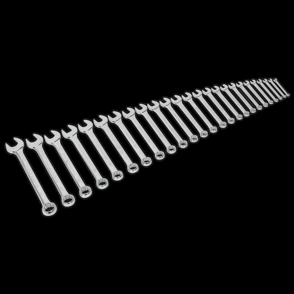 Sealey Combination Spanner Set 25Pc Metric