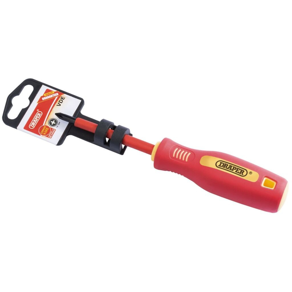 Draper Fully Insulated Soft Grip Pz Type Screwdriver, No.1 X 80Mm