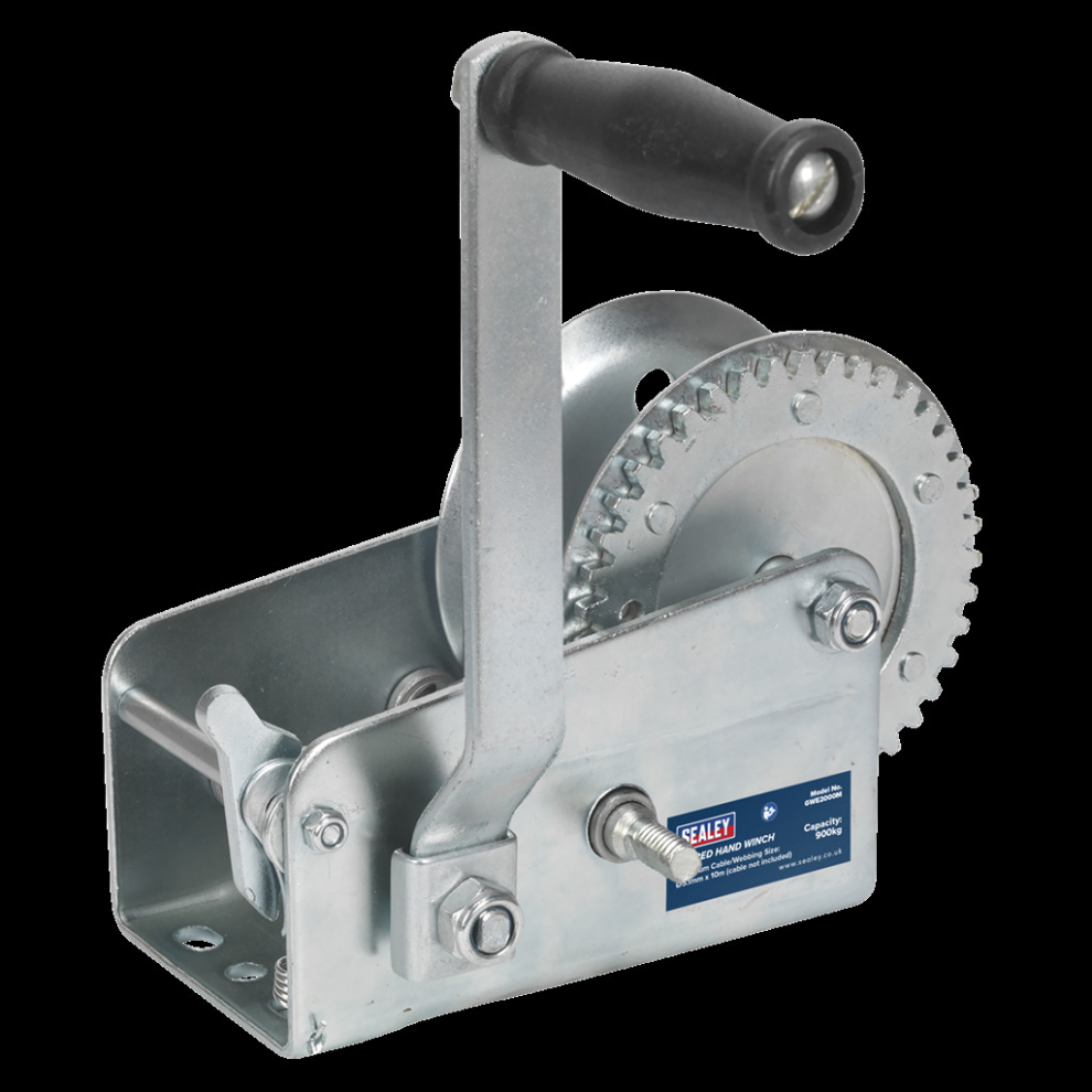 Geared Hand Winch 900kg Capacity-image-OPC-PT9W5B-NEW
