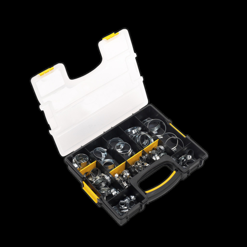 Sealey Hose Clip Assortment 85pc Ø8-57mm